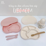  Khay Ăn Dặm Silicon Kèm Nắp Ubmom 