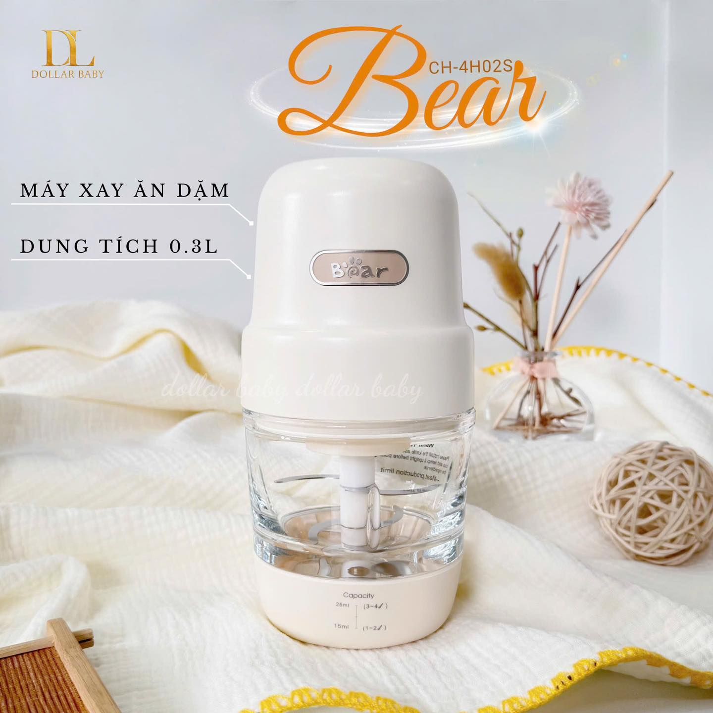  Máy Xay Ăn Dặm Bear 0.3L CH-4H02S 