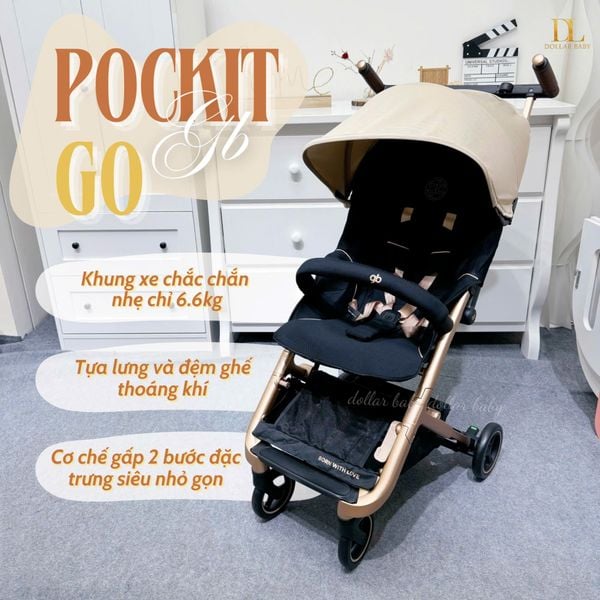  Xe Đẩy Gấp Gọn GB Pockit Go 