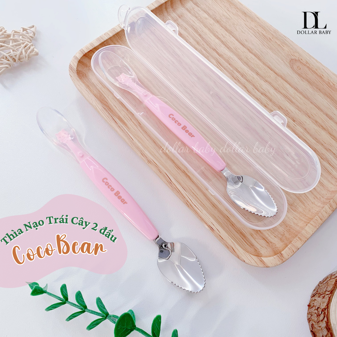  Thìa nạo hoa quả 2 đầu CocoBear 