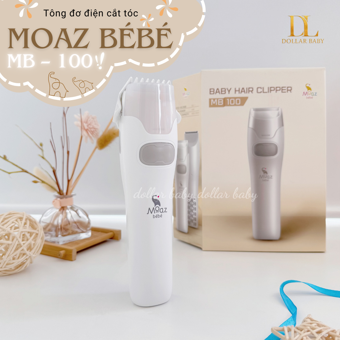  MOAZ BÉBÉ - Tông đơ điện cắt tóc cho bé - MB100 