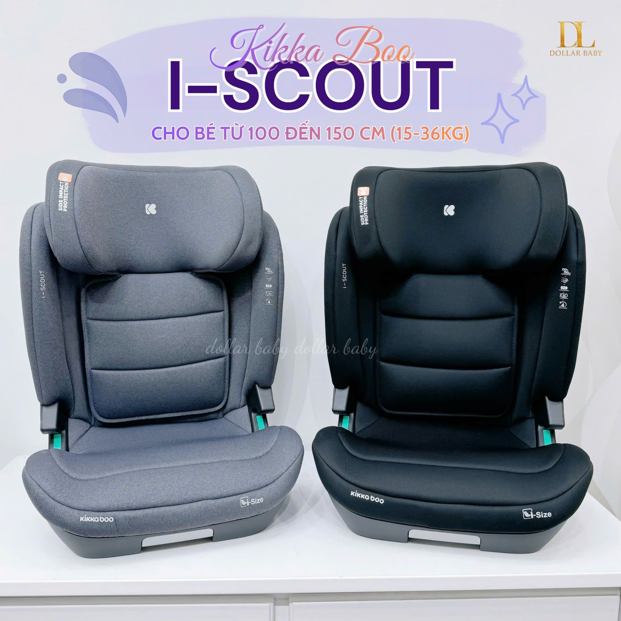  Ghế ô tô KIKKABOO i-Size i-Scout (100-150cm) 