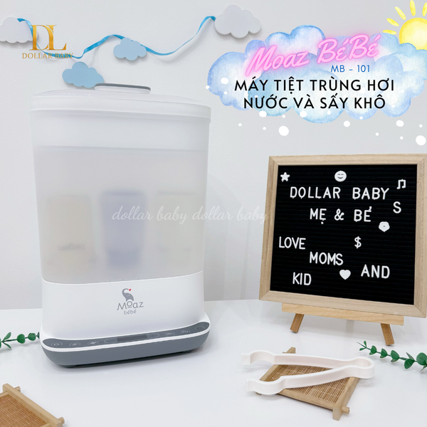  MOAZ BÉBÉ - Máy tiệt trùng hơi nước và sấy khô - MB101 