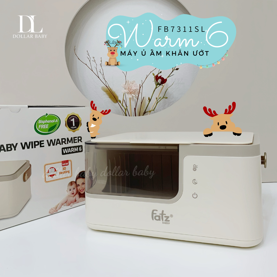  FATZ BABY - Máy Ủ Ấm Khăn Ướt Đa Chiều Cho Bé - Warm 6 