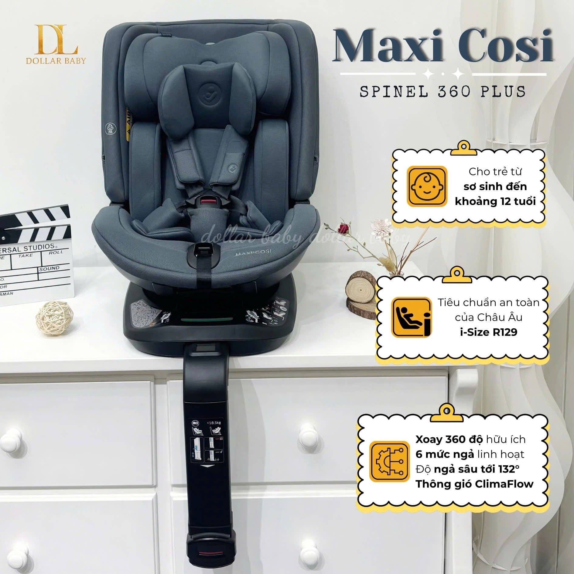  MAXI-COSI - Ghế ngồi ô tô Spinel 360 Plus (0 – 12 tuổi) 