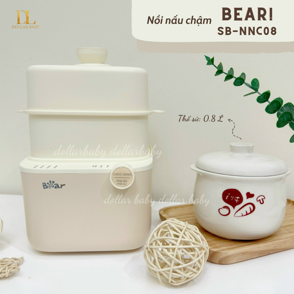  BEAR - Nồi nấu chậm 0.8L (SB - NNC08) 