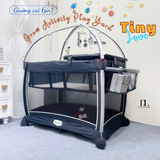  Giường cũi 6 in 1 Tiny Love Here I  Grow Activity Play Yard - Đen Ghi 