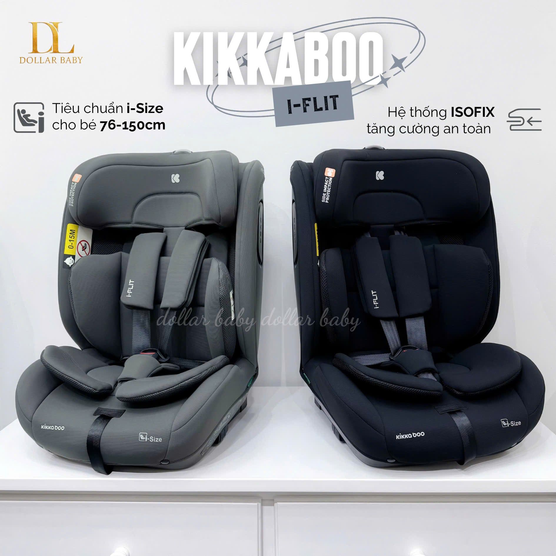  KIKKABOO - Ghế ô tô i-Size i-Flit (76-150cm) 