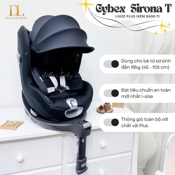  Ghế Ngồi Ô Tô Cybex Sirona T i-Size Plus (Kèm Base-T) 