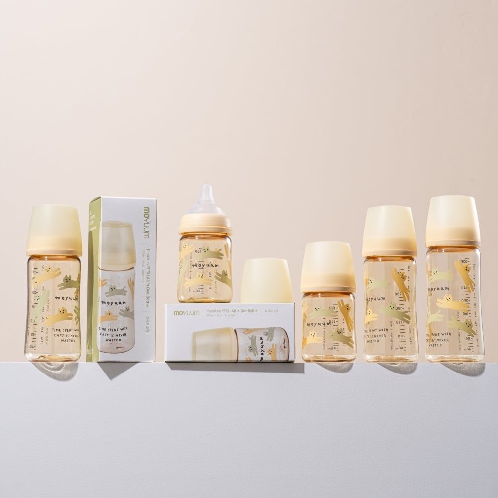  Thế hệ 3 - Bình PPSU Moyuum - Mèo 