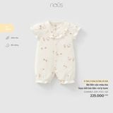  NOUS - Bộ Liền Cộc Màu Be Hoạ Tiết Bà Tiên Và Ly Kem 