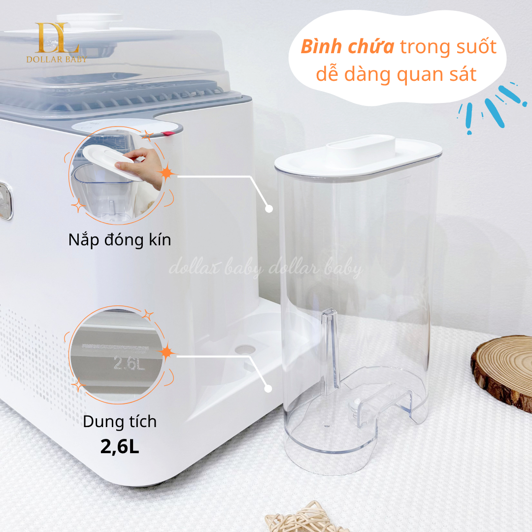  MOAZ BÉBÉ - Máy Rửa Bình Sữa MB122 