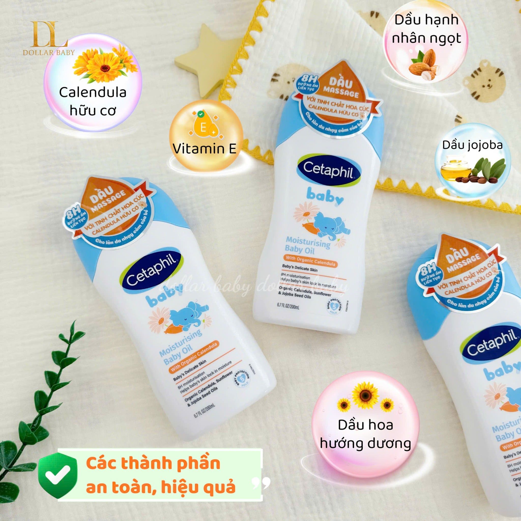  Dầu massage Cetaphil chiết xuất hoa cúc hữu cơ 