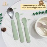  Bộ 3 Thìa Ăn Dặm Silicone Tobe MS 3211 