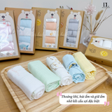  Set 5 Khăn Sữa Sợi Tre Lụa La Pomme Phối Màu ( 30 x 30 ) 
