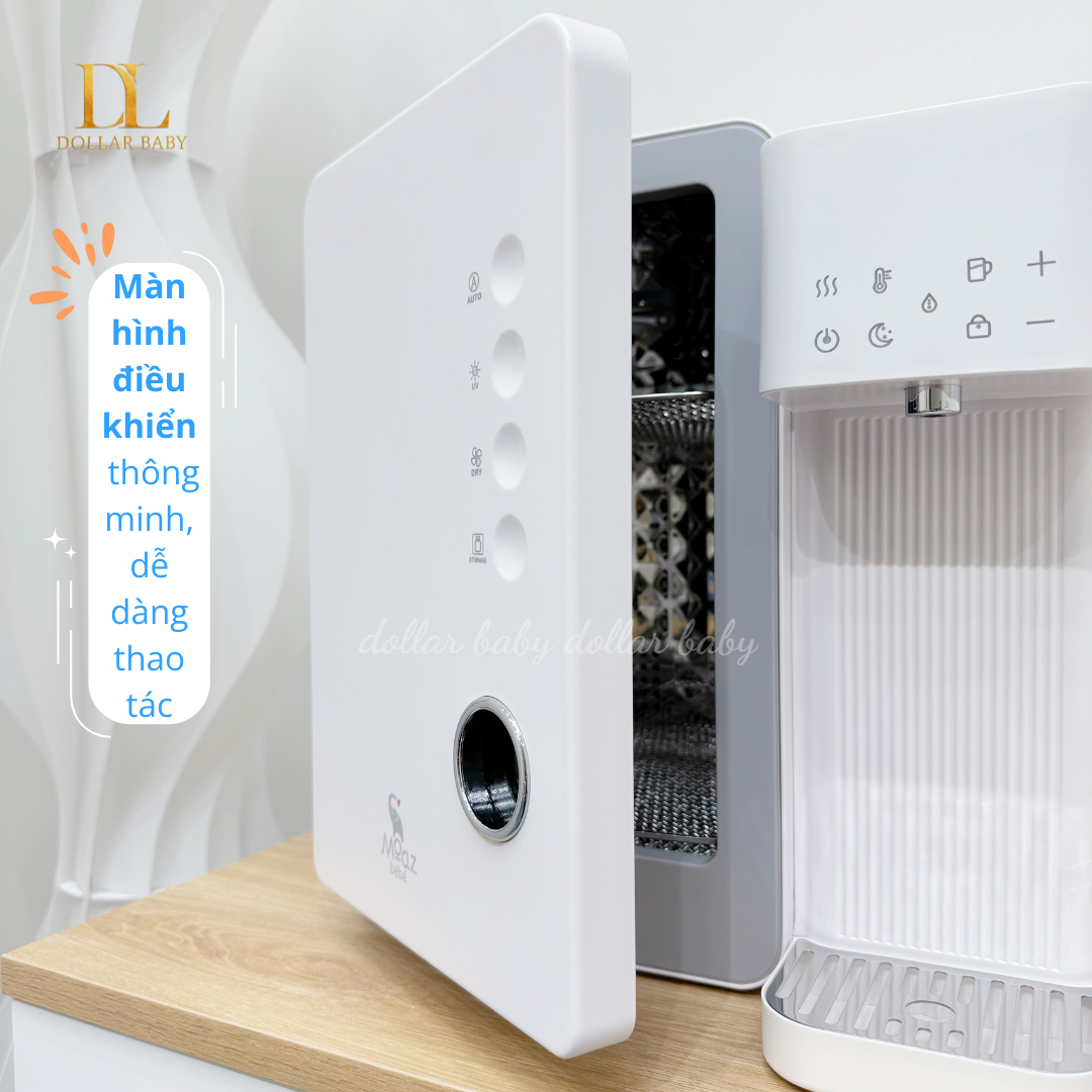  MOAZ BÉBÉ - Máy đa năng tiệt trùng sấy khô UVC và đun nước - MB104 