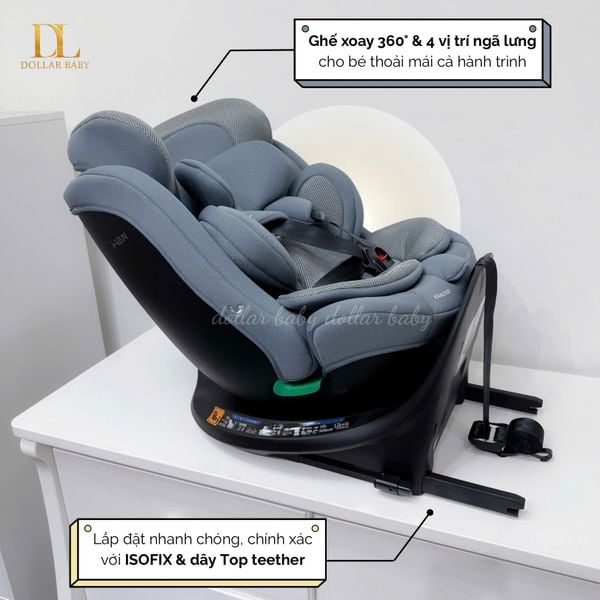  Ghế ô tô KIKKABOO i-Size i-Van (40-150cm) 