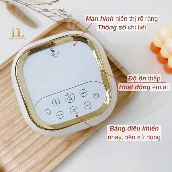  MOAZ BÉBÉ - Máy hút sữa điện đôi - MB090 