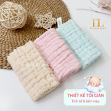  HRNEE - Set 3 khăn xô sữa nhăn muslin 