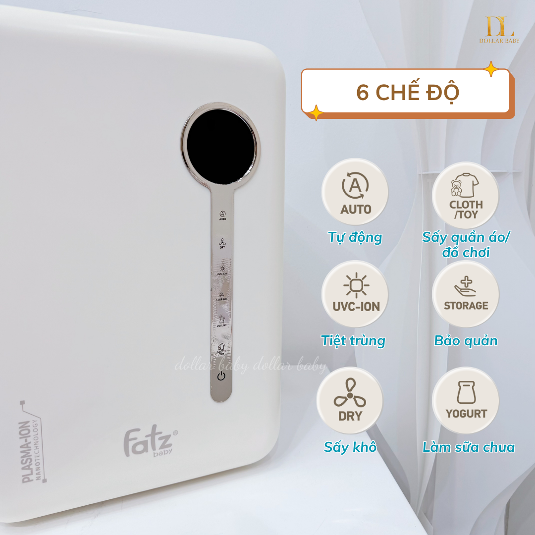  FATZ BABY - Máy Tiệt Trùng Sấy Khô Khử Mùi UVC-LED Công Nghệ Nano Plasma Ion PLASMAX 5 