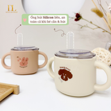  Cốc Tập Uống Silicone Bạch Kim Cao Cấp Dono&Dono 