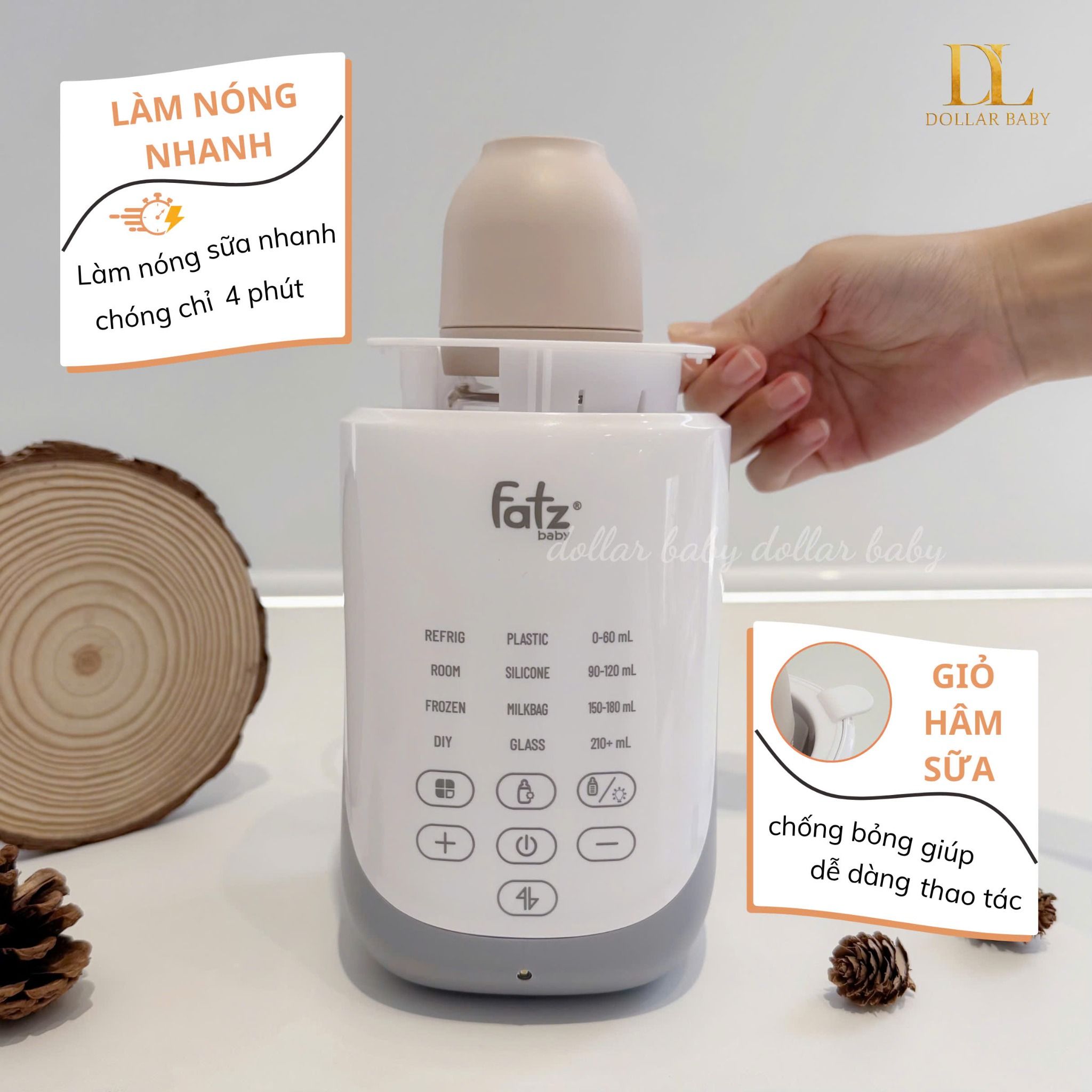  FATZ BABY - Máy hâm sữa siêu tốc thông minh - Mono 17 