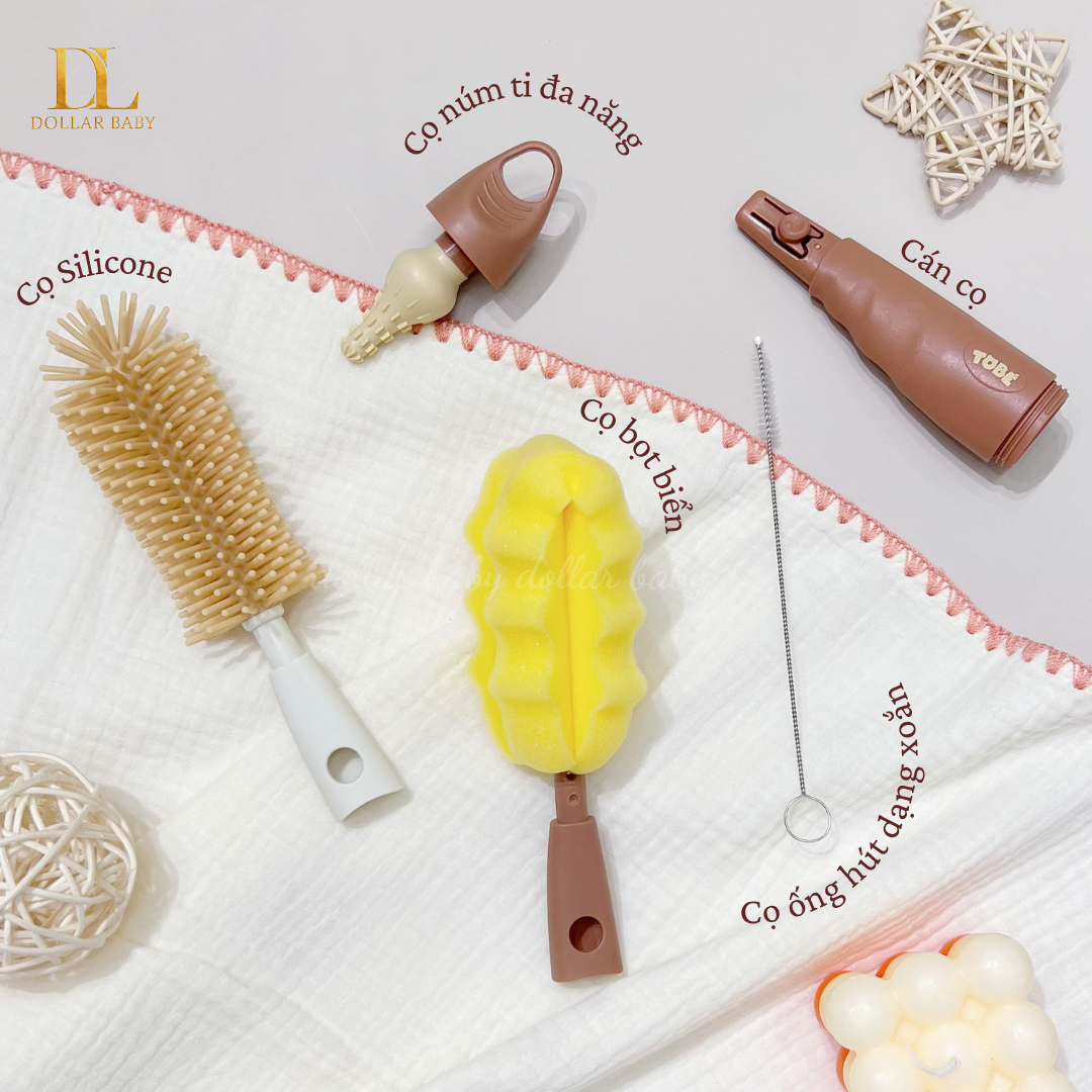  Cọ Bình Sữa Silicone - Tobe 