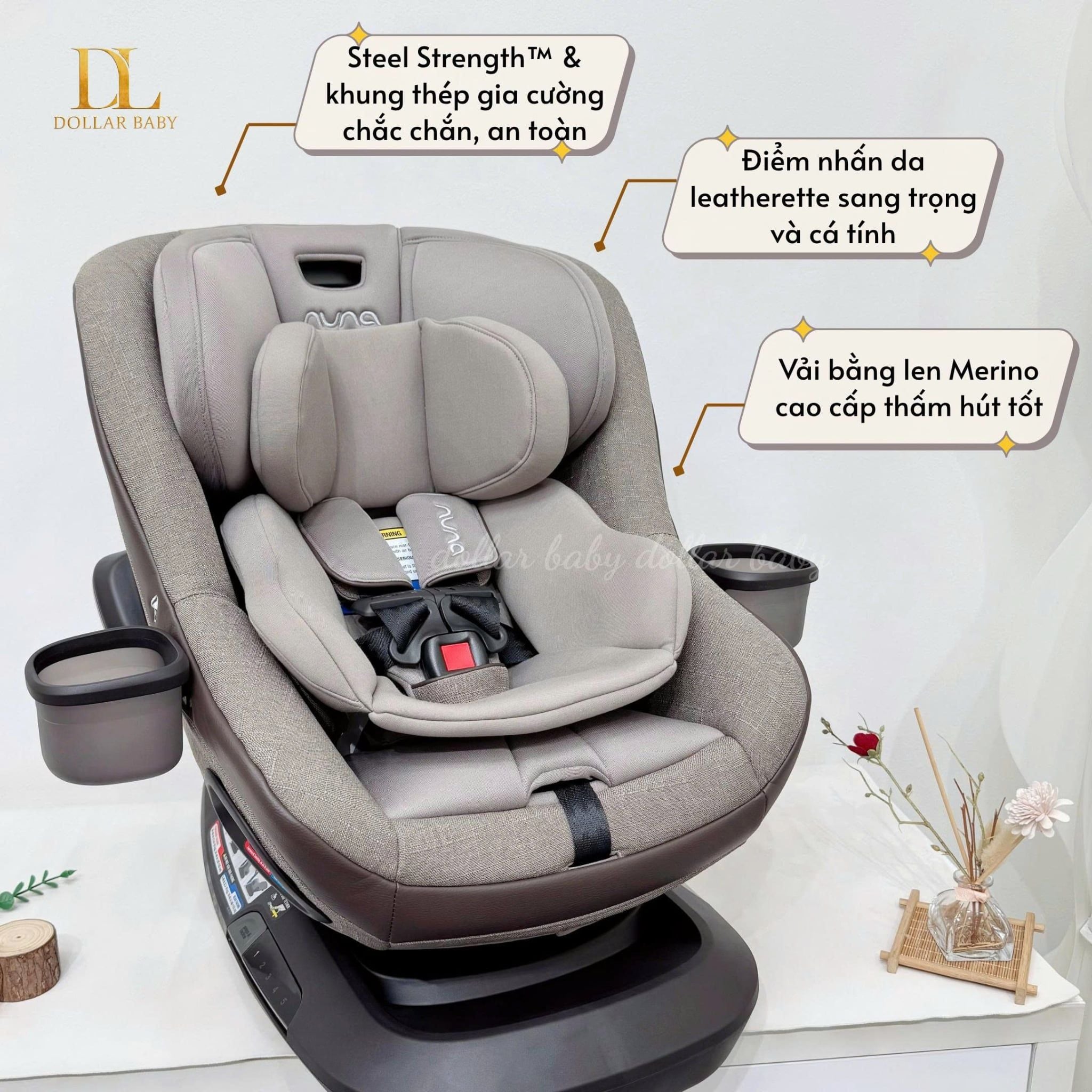  NUNA - Ghế Ô Tô REVV MAXX (45-124cm Tuổi) 