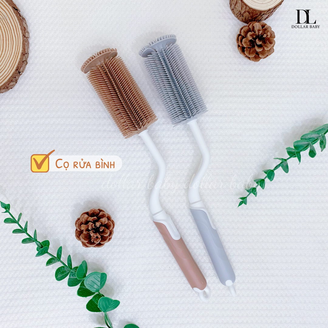  HONPER - Set 2 Cọ Rửa Bình Silicon 