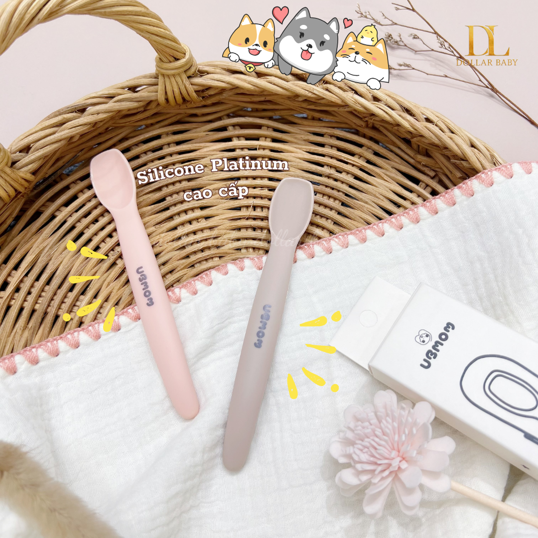  Thìa silicon Ubmom ( có hộp ) 
