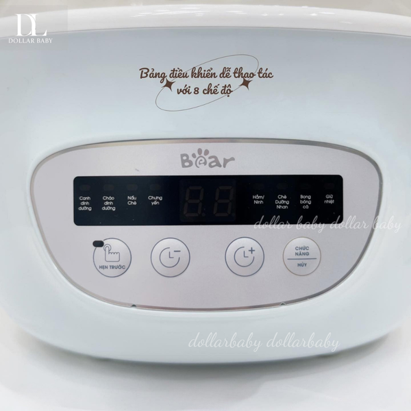  BEAR - Nồi nấu chậm 2.5L - SUBE003 (Xanh) 