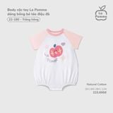  LA POMME - Body cộc tay dáng bồng bé táo điệu đà 