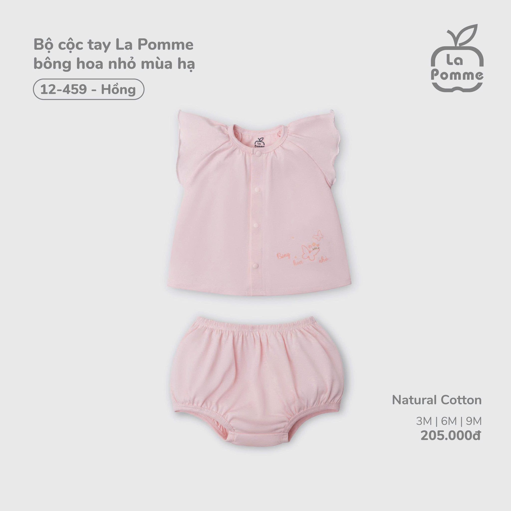  LA POMME - Bộ cộc tay bông hoa nhỏ mùa hạ 