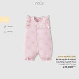  Nous - Bộ Liền Cộc Ba Lỗ Bèo Vai Màu Hồng Hoạ Tiết 