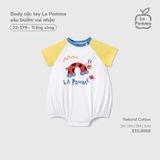  LA POMME - Body cộc tay sâu bướm vui nhộn 