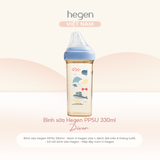  Bình sữa Hegen PPSU Hoạ Tiết - Blue 