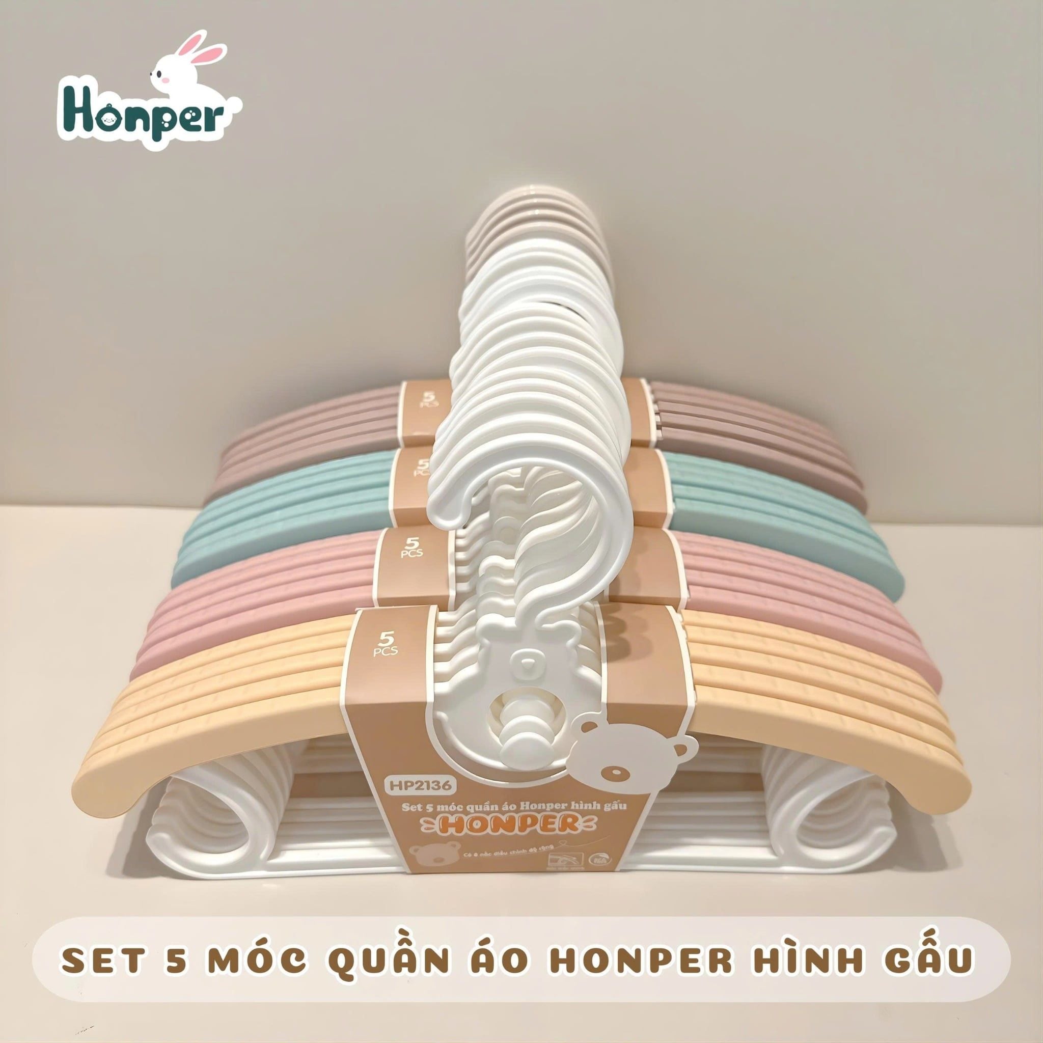  HONPER - Set 5 Móc Quần Áo HP2136 