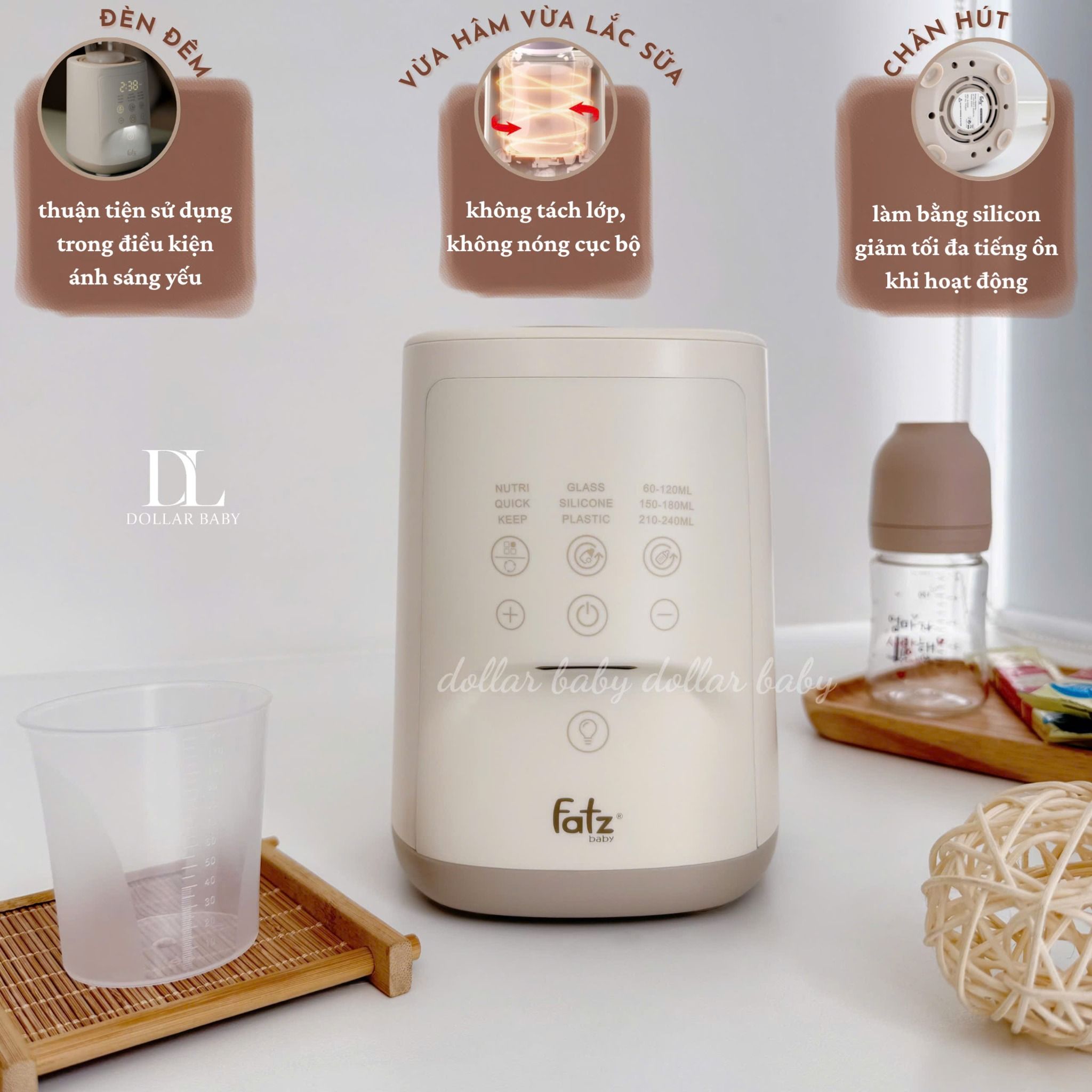  FATZ BABY - Máy hâm sữa và lắc sữa thông minh - Mono 16 plus 