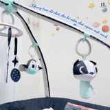  Giường cũi 6 in 1 Tiny Love Here I  Grow Activity Play Yard - Đen Ghi 