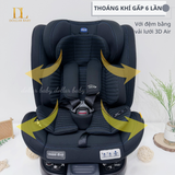  Ghế ô tô Chicco Unico Evo Air xoay 360˚ ISOFIX 