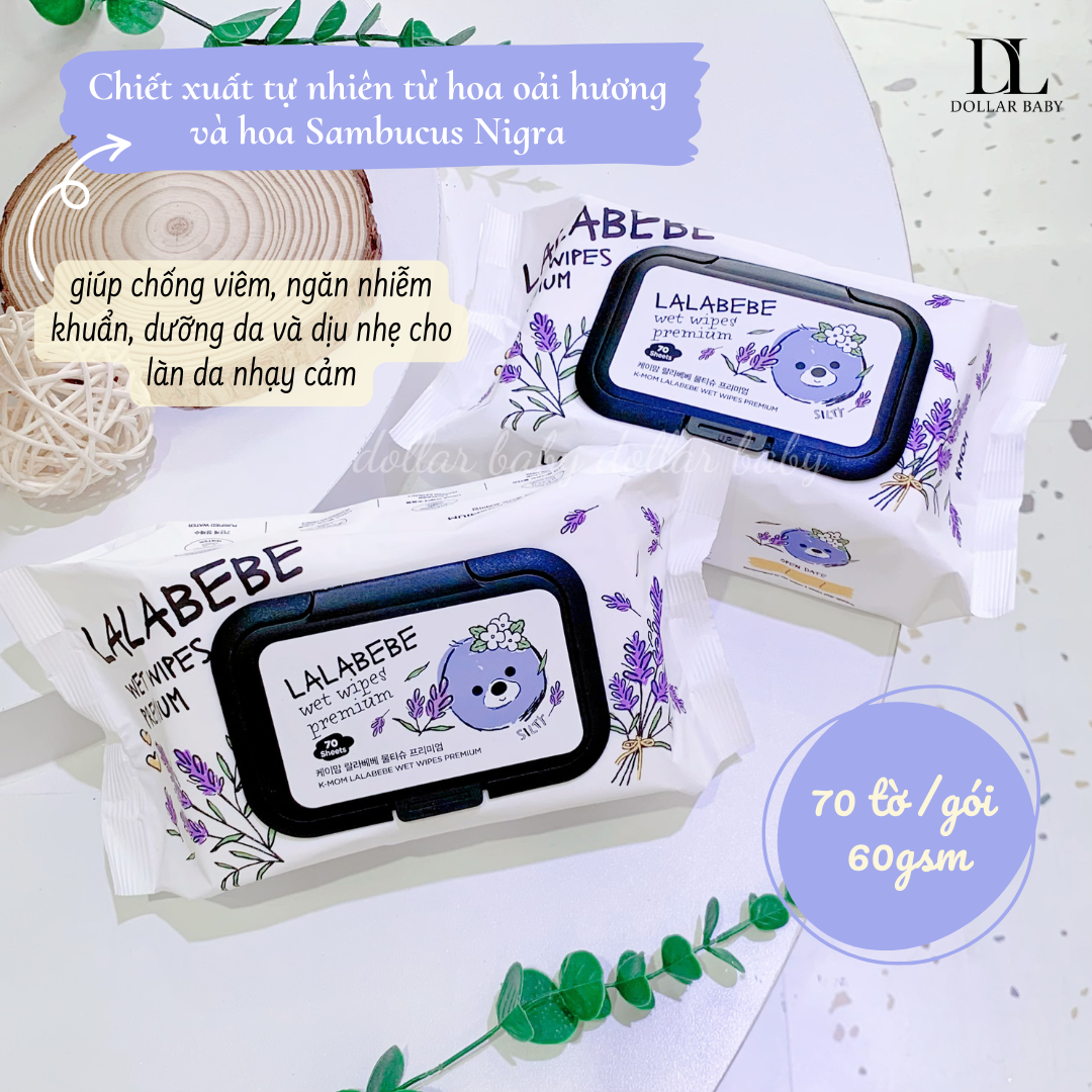  Khăn Ướt Hàn Quốc Lalapopo K-mom 
