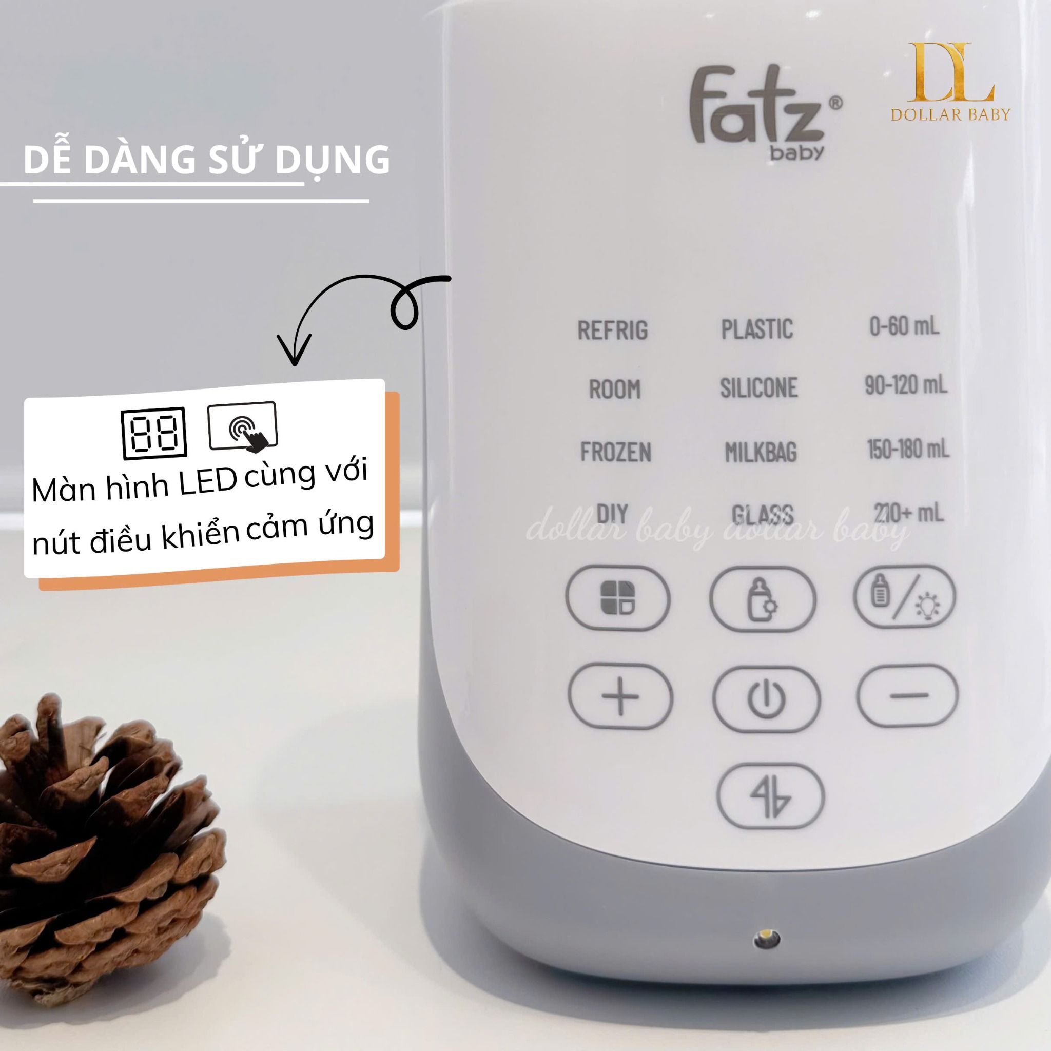  FATZ BABY - Máy hâm sữa siêu tốc thông minh - Mono 17 