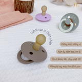  Ty Ngậm Núm Tròn Cao Su Tự Nhiên BIBS Pacifier Colour Latex Size 2 - 6M+ 