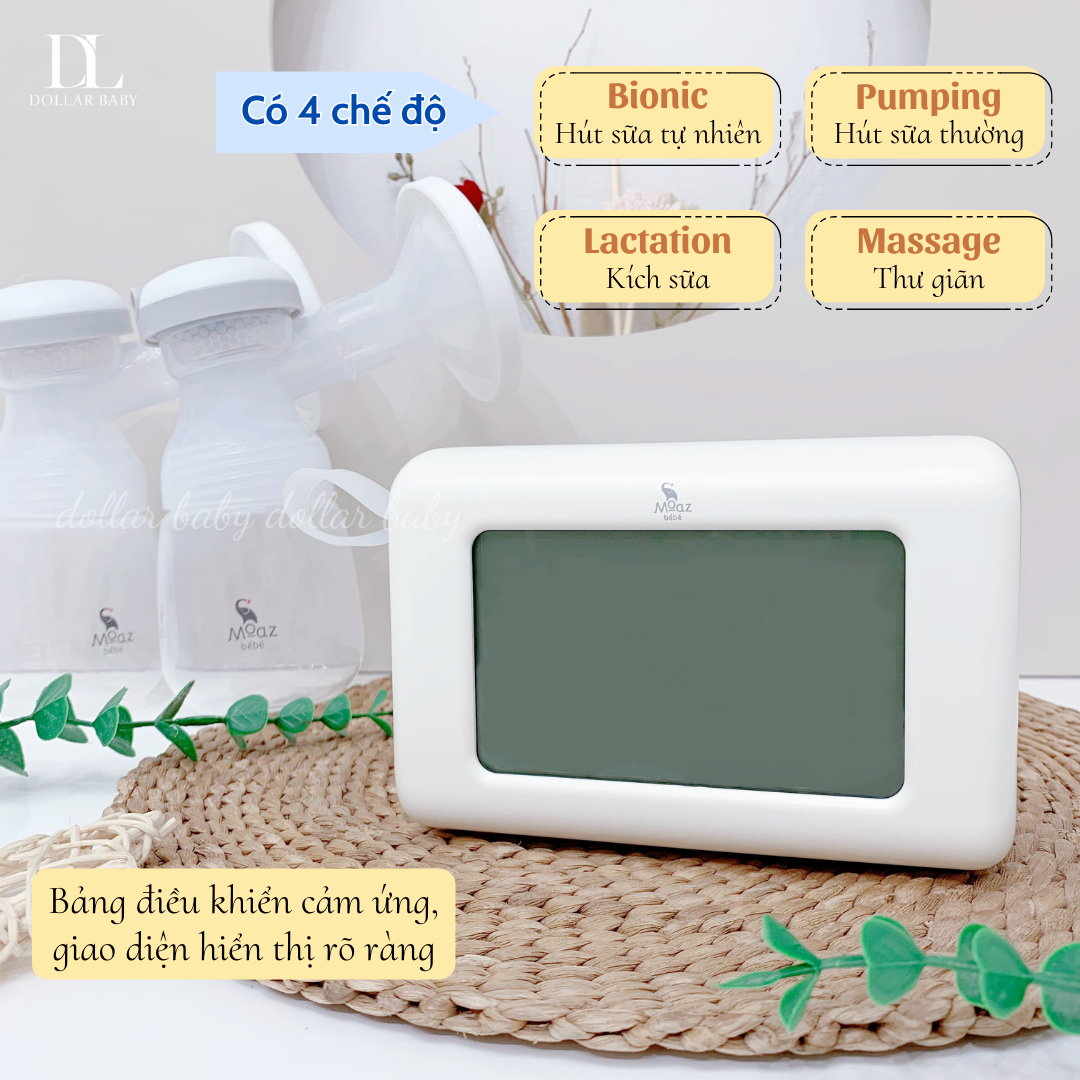  MOAZ BÉBÉ - Máy Hút Sữa Điện Đôi - MB092 