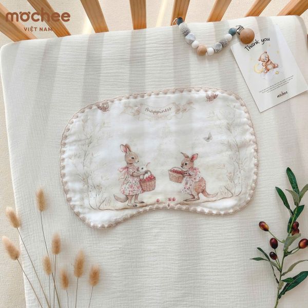  MOCHEE - Gối thấm mồ hôi 100% Cotton 