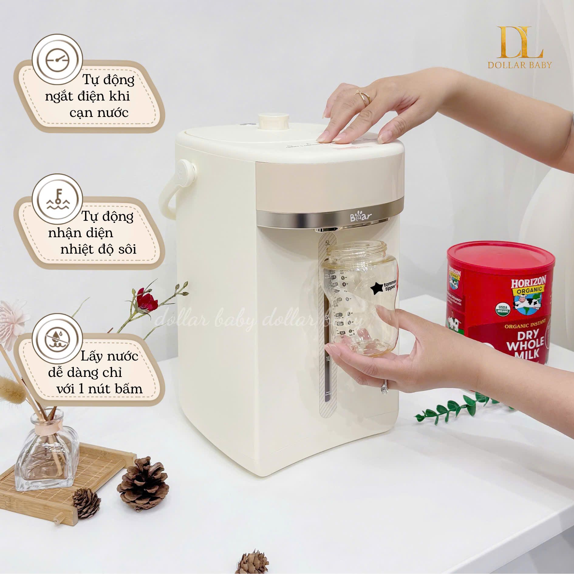  BEAR - Bình thủy điện 5L - EWB-5H50M54 