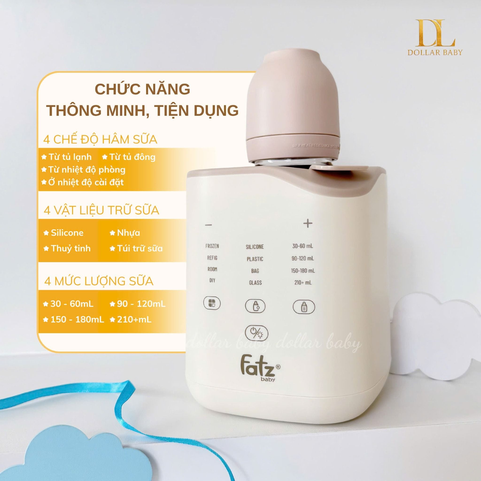  FATZ BABY - Máy hâm sữa tiệt trùng siêu tốc thông minh - Mono 11 plus 