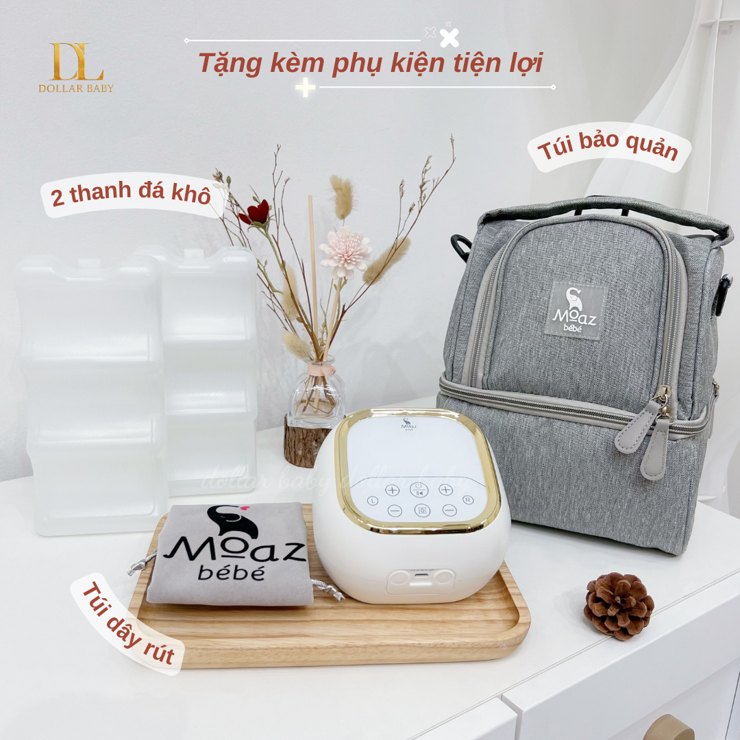 MOAZ BÉBÉ - Máy hút sữa điện đôi - MB090 