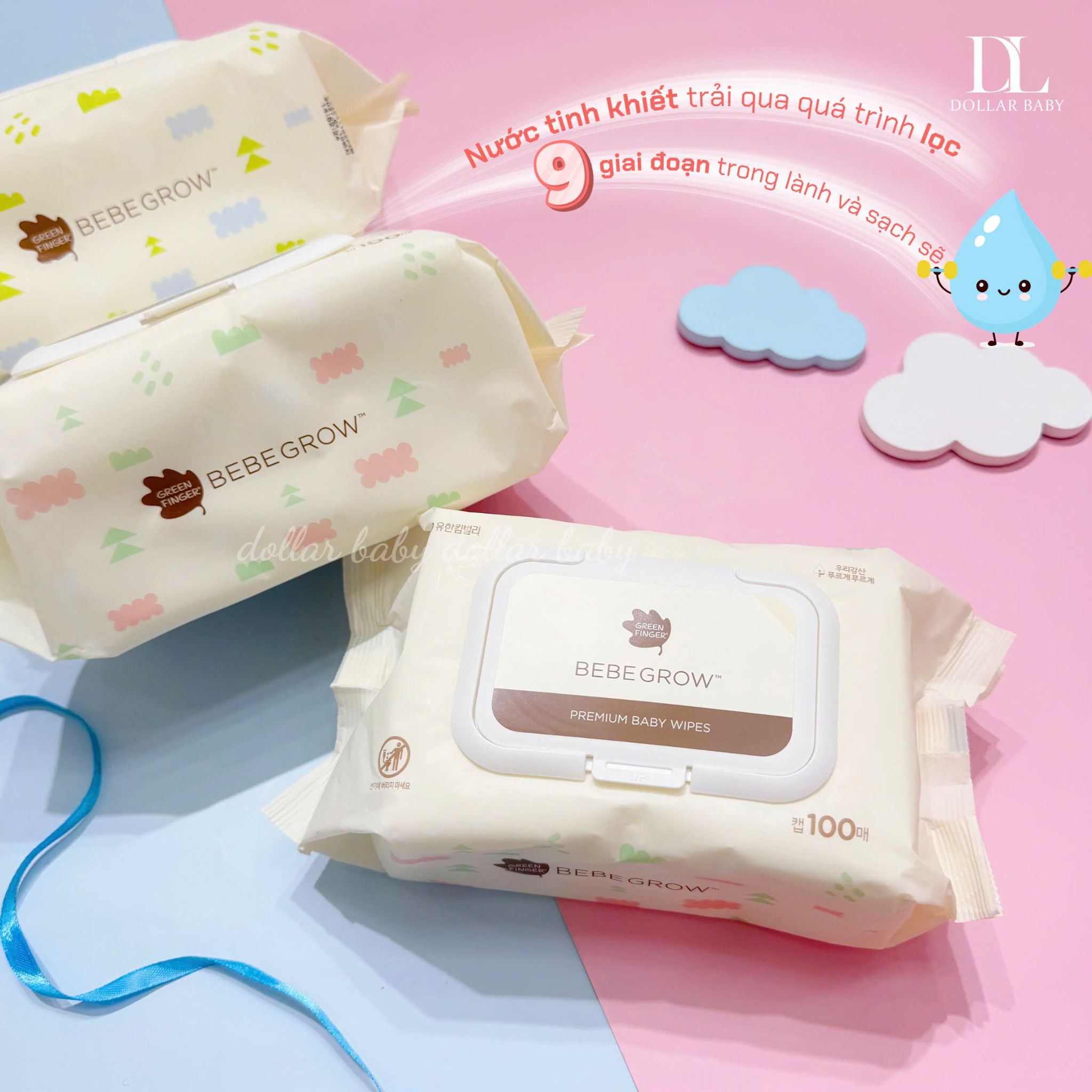 Khăn Ướt Bebegrow Green Finger 