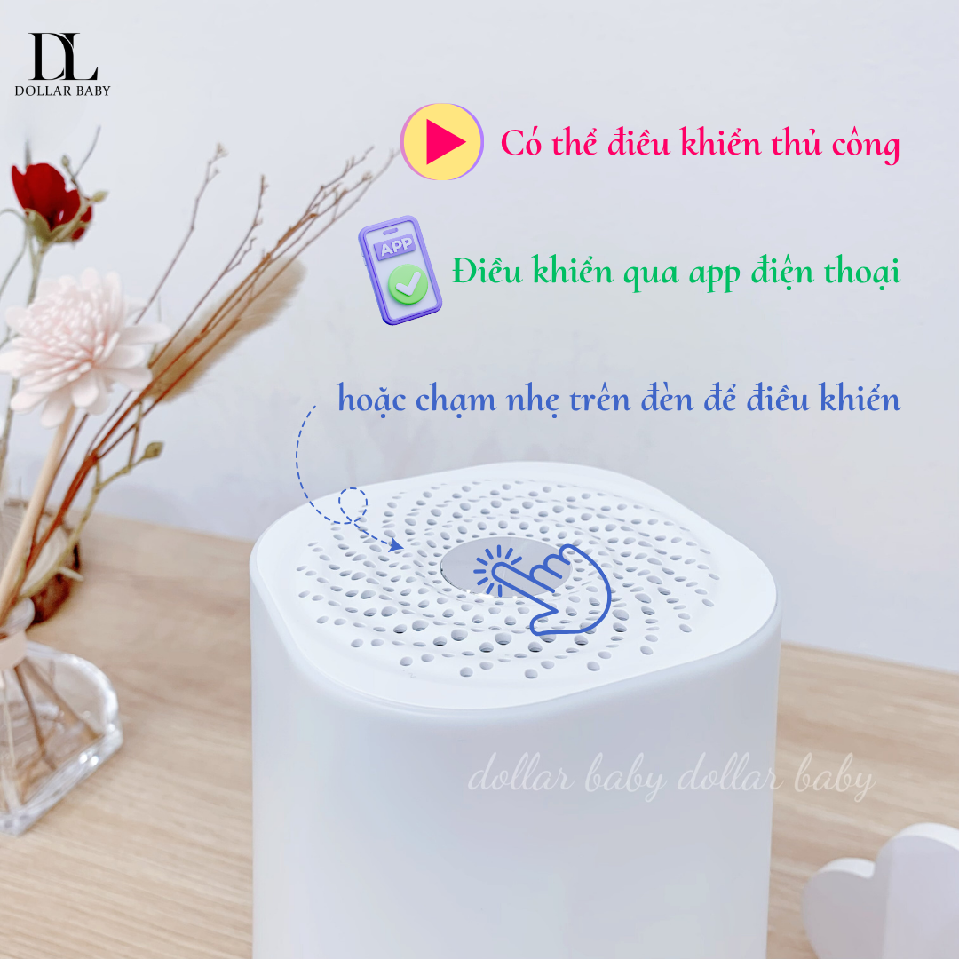  MOMCOZY - Máy Tạo Tiếng Ồn Trắng + Kết Nối App 